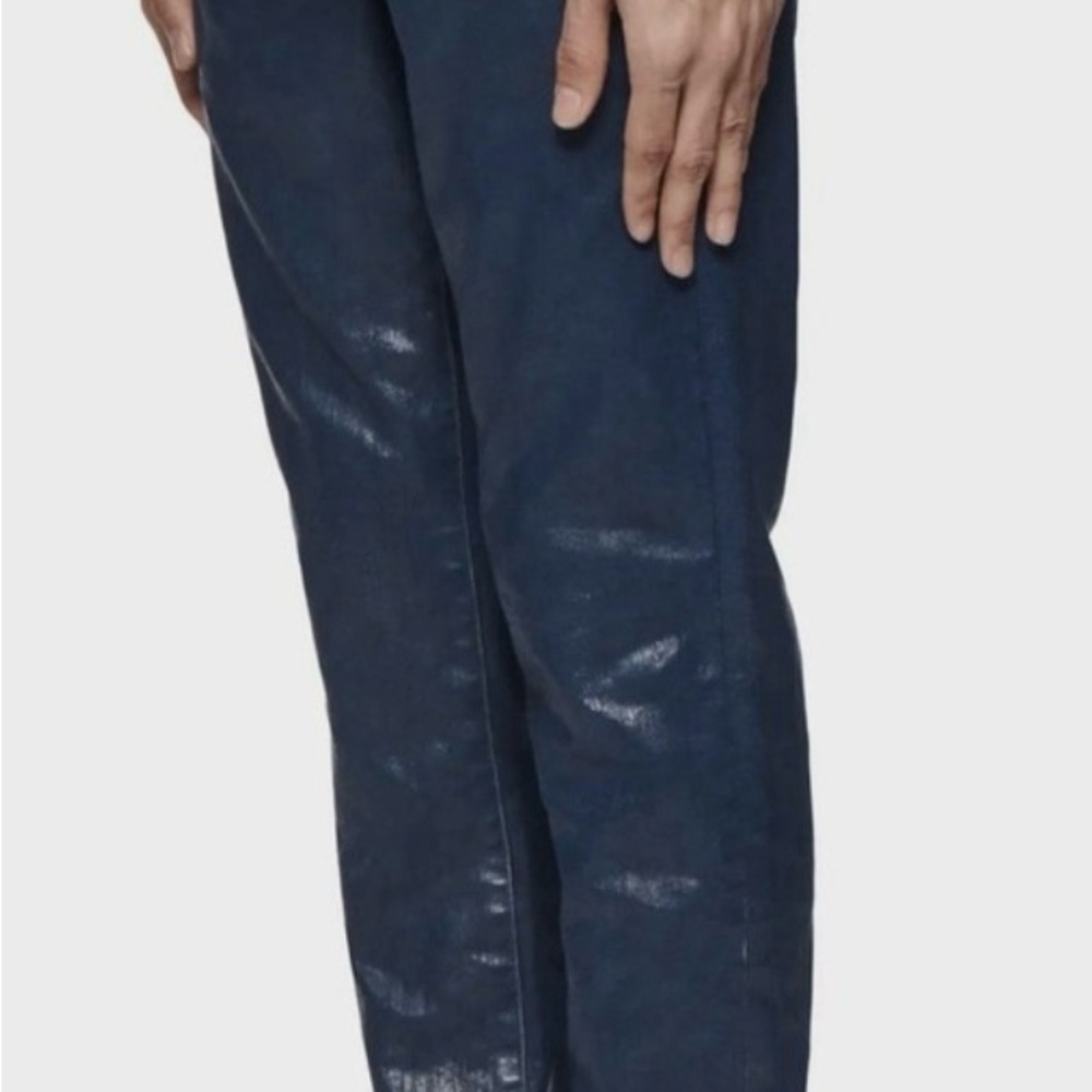 Purple Brand Size 33 Paint Job Crackle Coated Skinny Jeans NWT